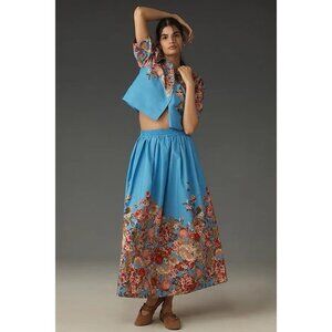 NWT Size L - Anthropologie 100% Cotton pull-on circle skirt (NWT US$ 138)